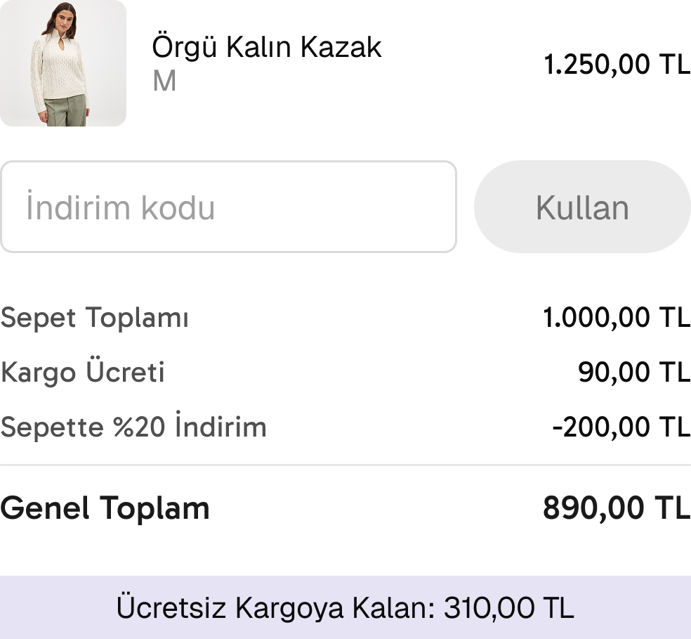 Sipariş Özeti