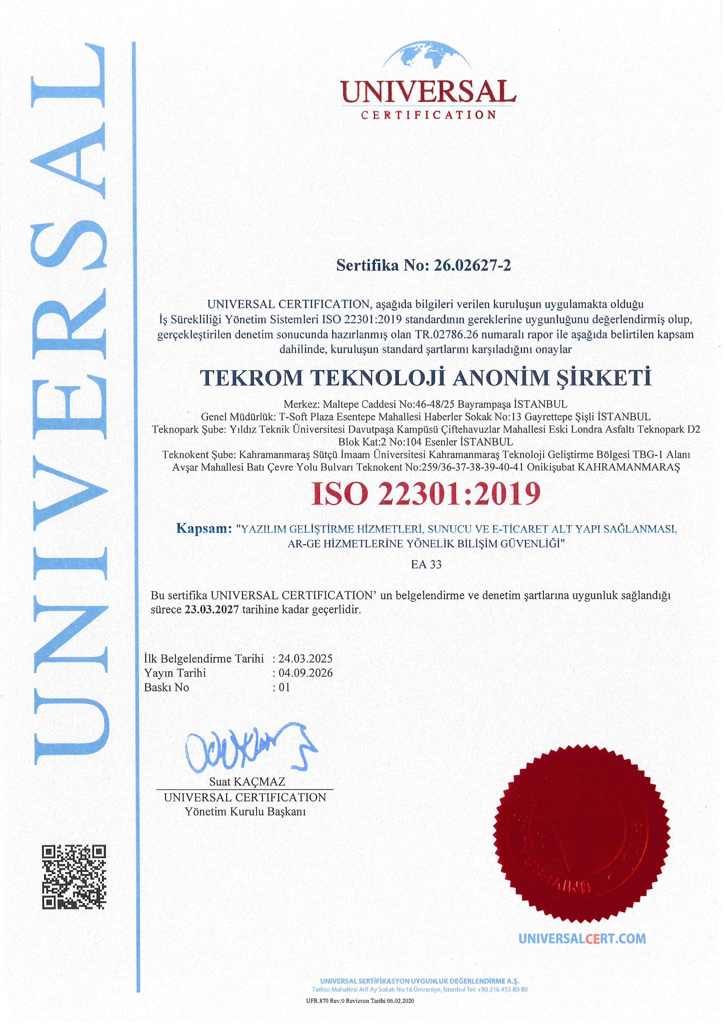 ISO 22301:2019