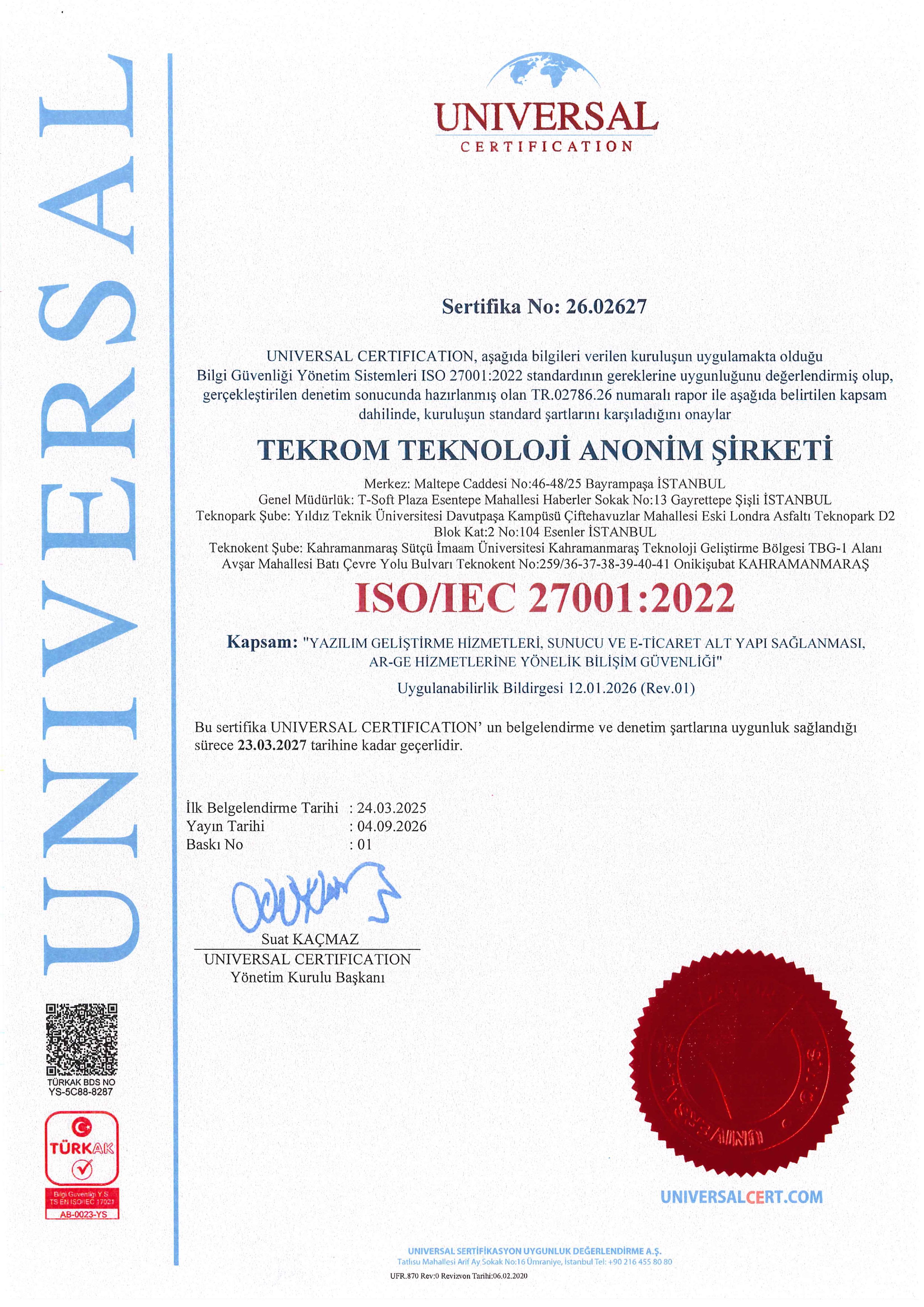 ISO/IEC 27001:2022