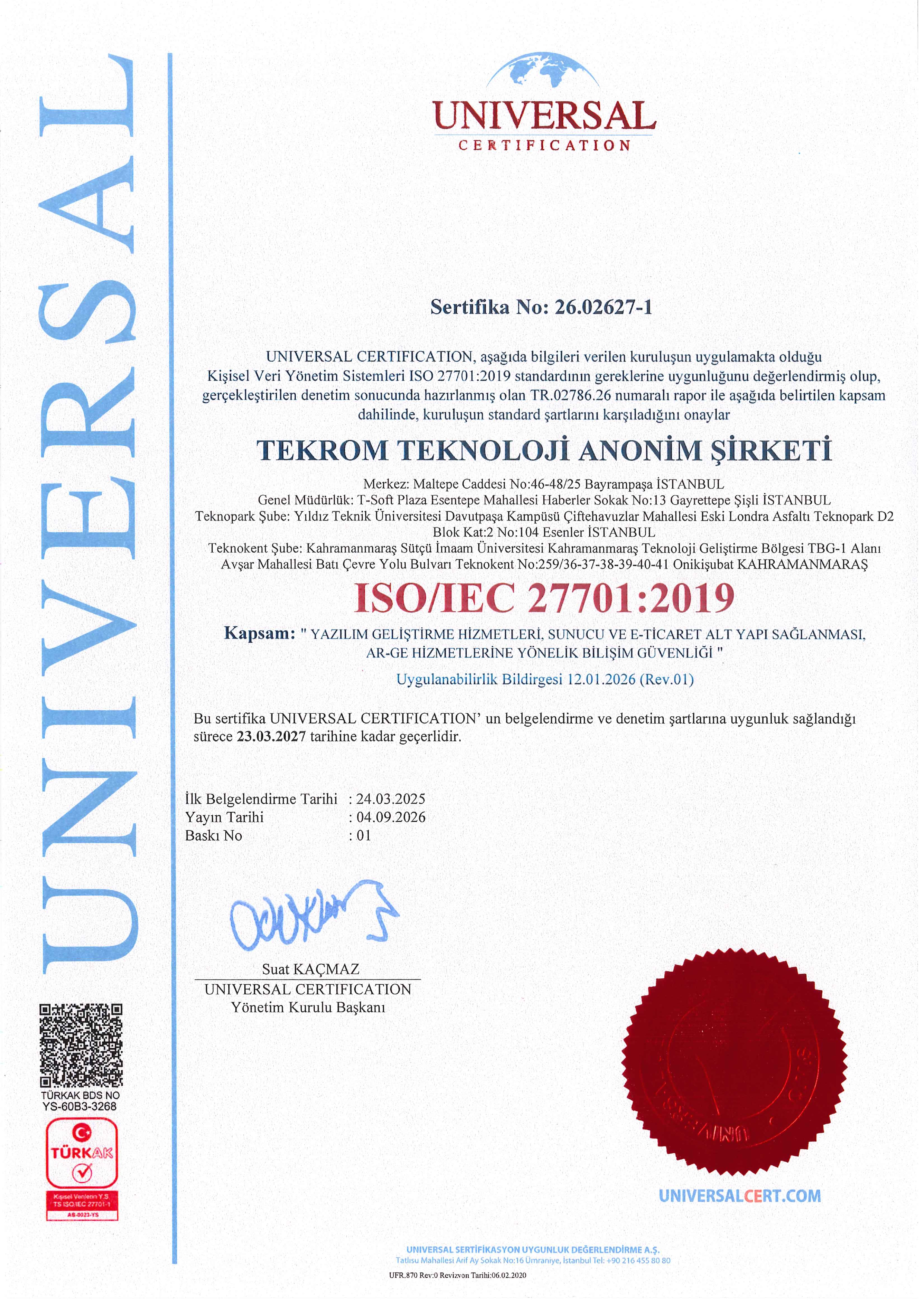ISO 27701:2019